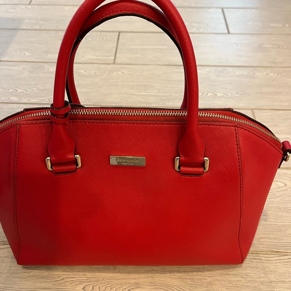 Kate Spade Tilden Place Pippa Satchel with Saffiano Leather